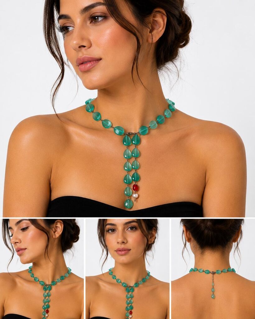 Turquoise Stones Red Accent