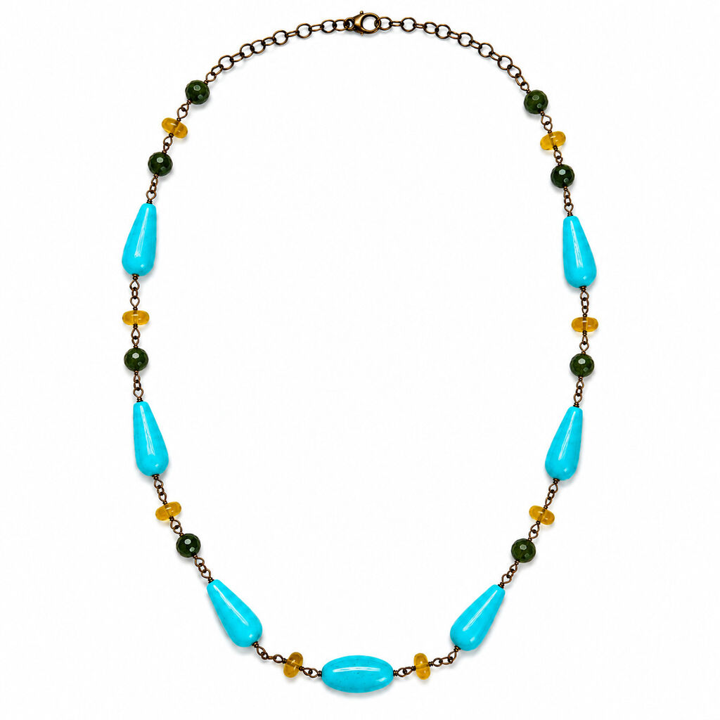 Turquoise Teardrops Rainbow