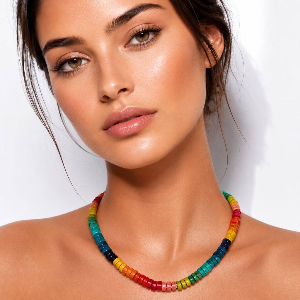Rainbow Round Beads