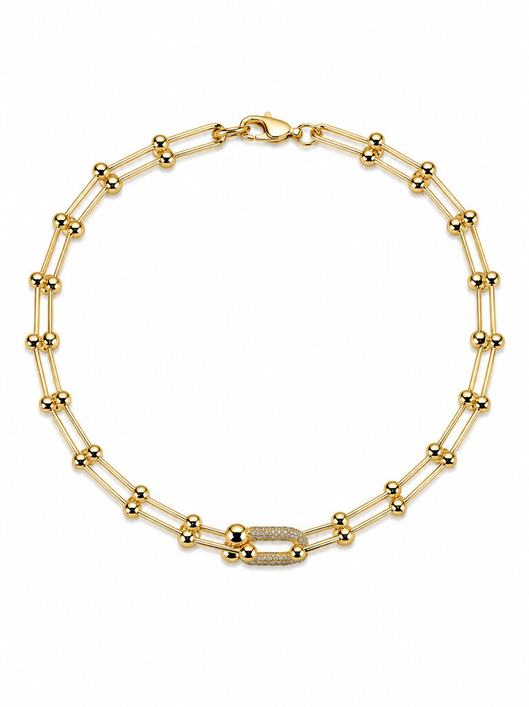 Diamond Middle Gold Chain
