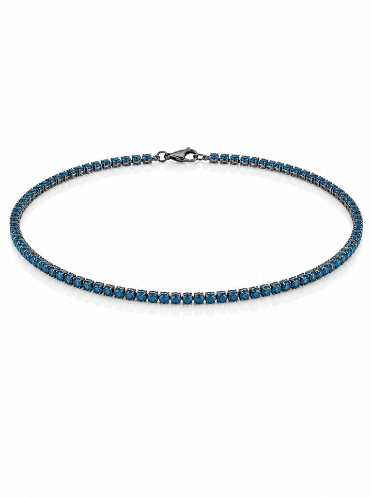 White Gold Turquoise Tennis