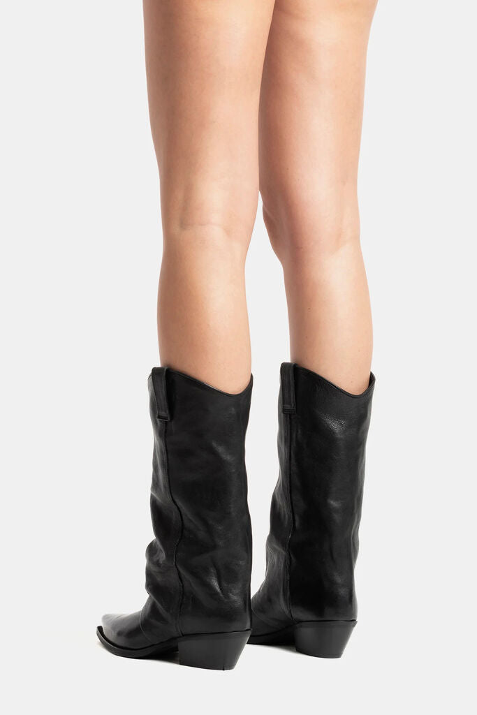 Western Boot Nappa NERO