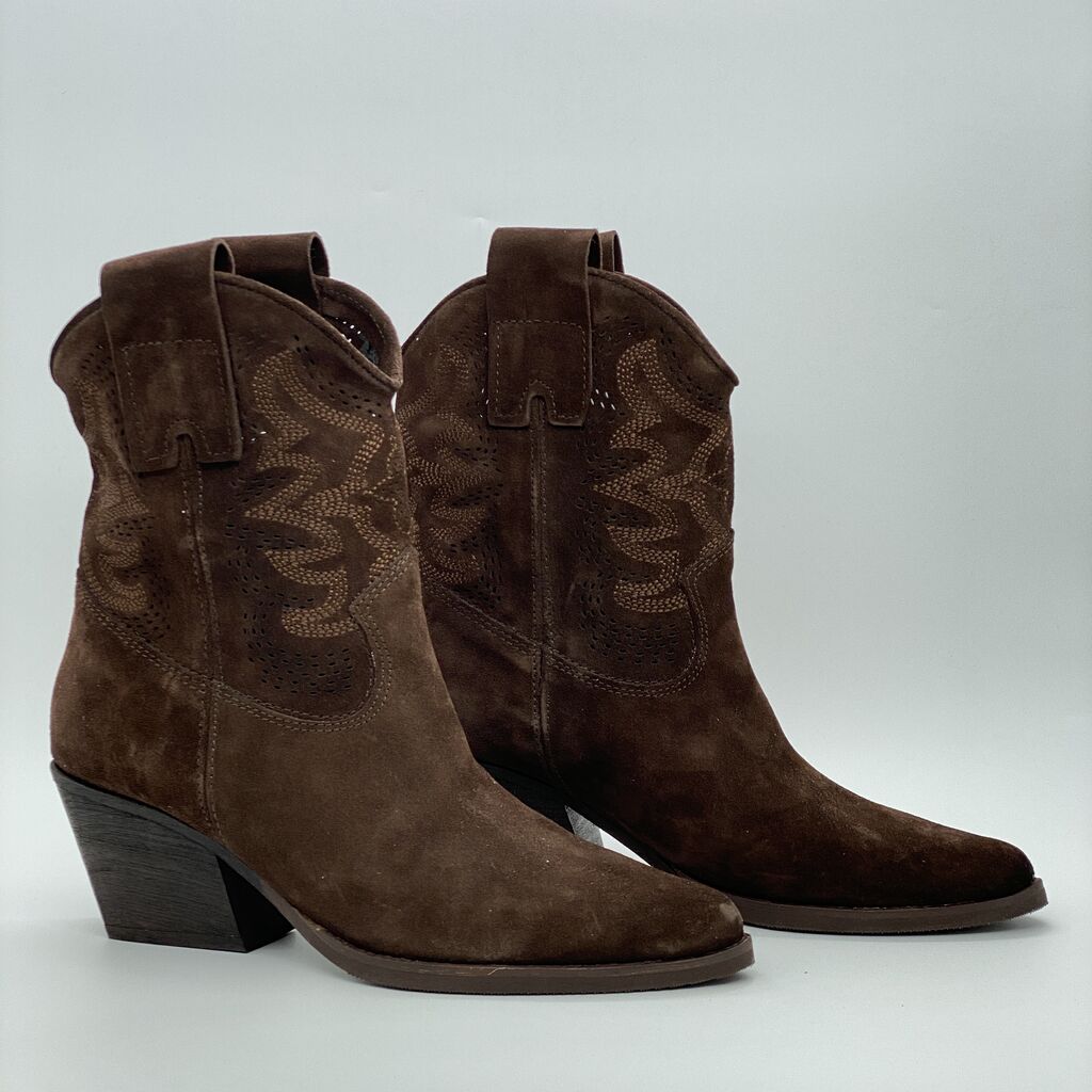 Western Boot Suede BROWN