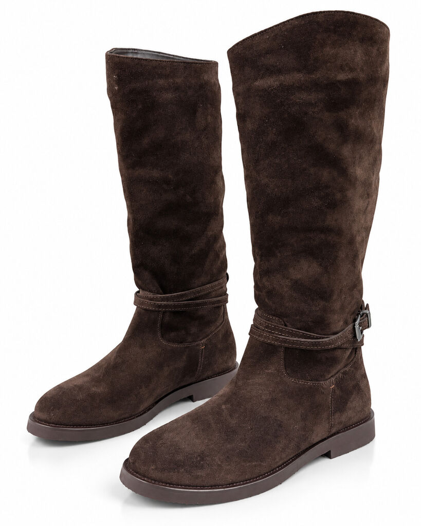 Knee High Boot Suede BROWN