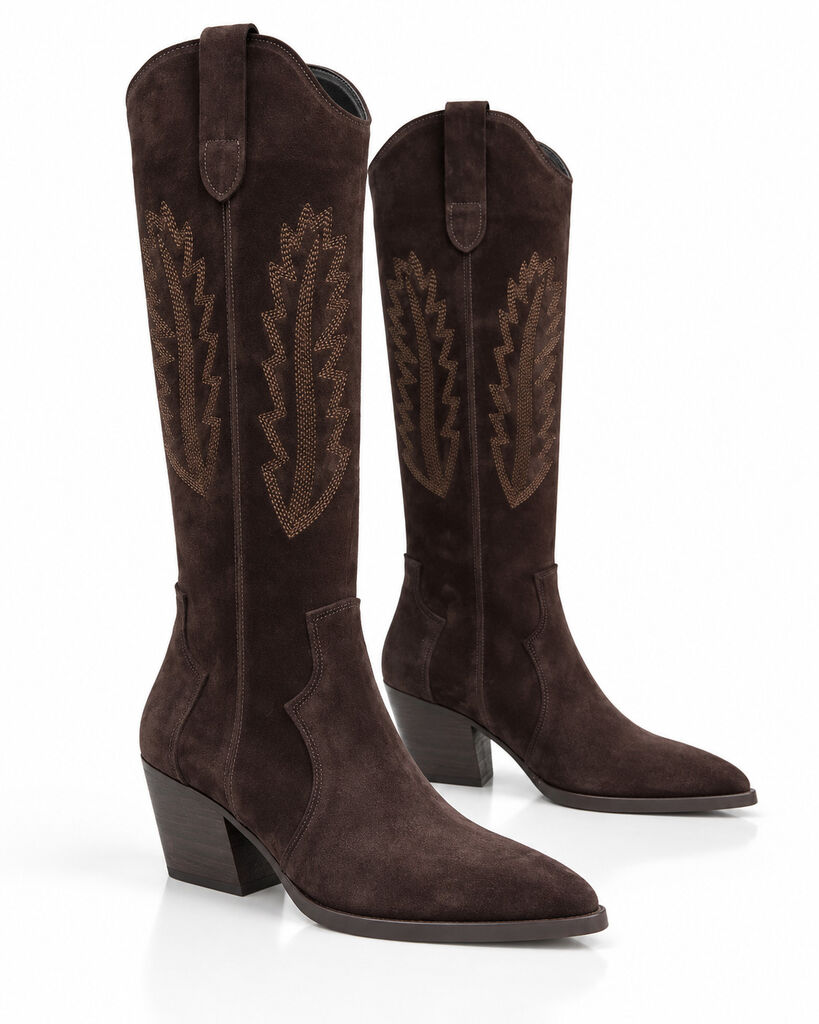 Western Boot Suede BROWN