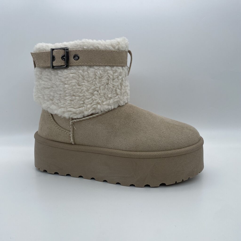 Ankle Boot Sue/Fur BEIGE