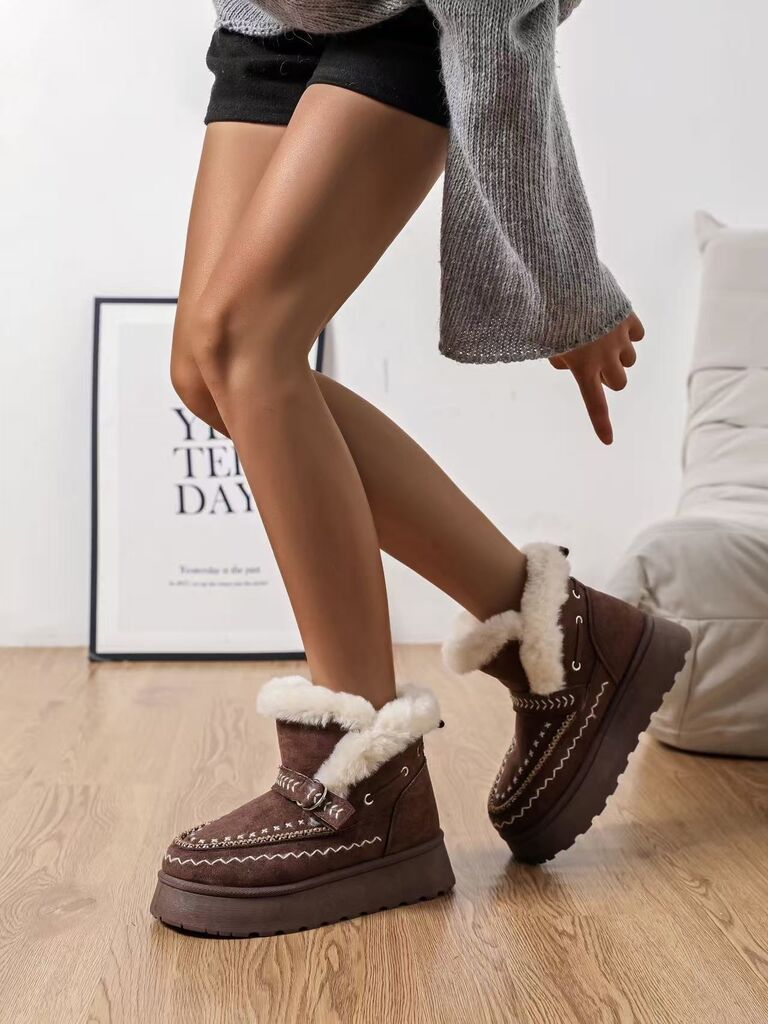 Ankle Boot Sue/Fur BROWN