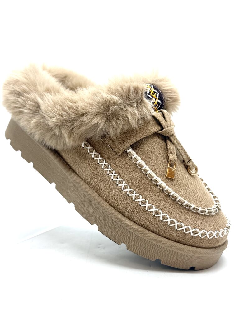 Clog Sue/Fur KHAKI