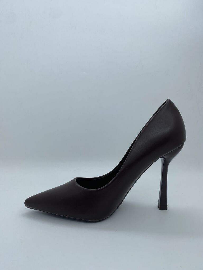 Chocolate Brown Stiletto Heels with Pointed Toe