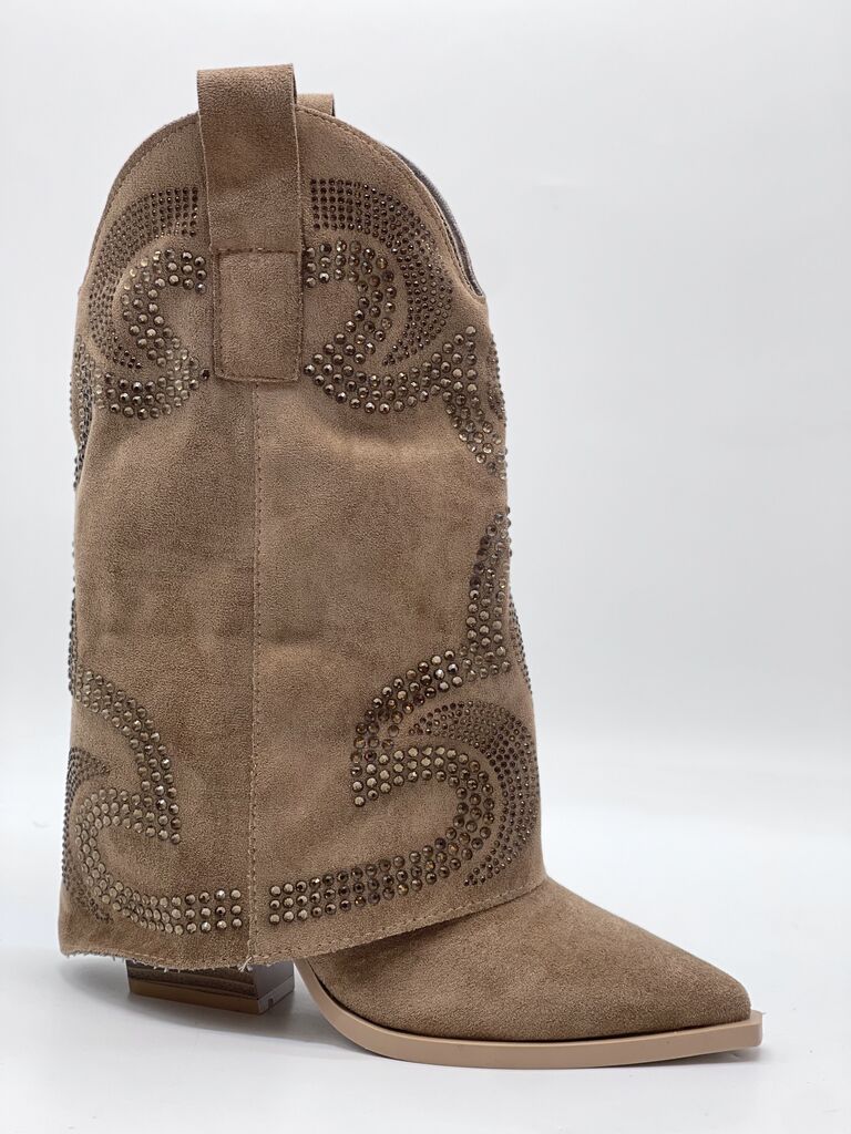 Western Boot Suede CAMEL