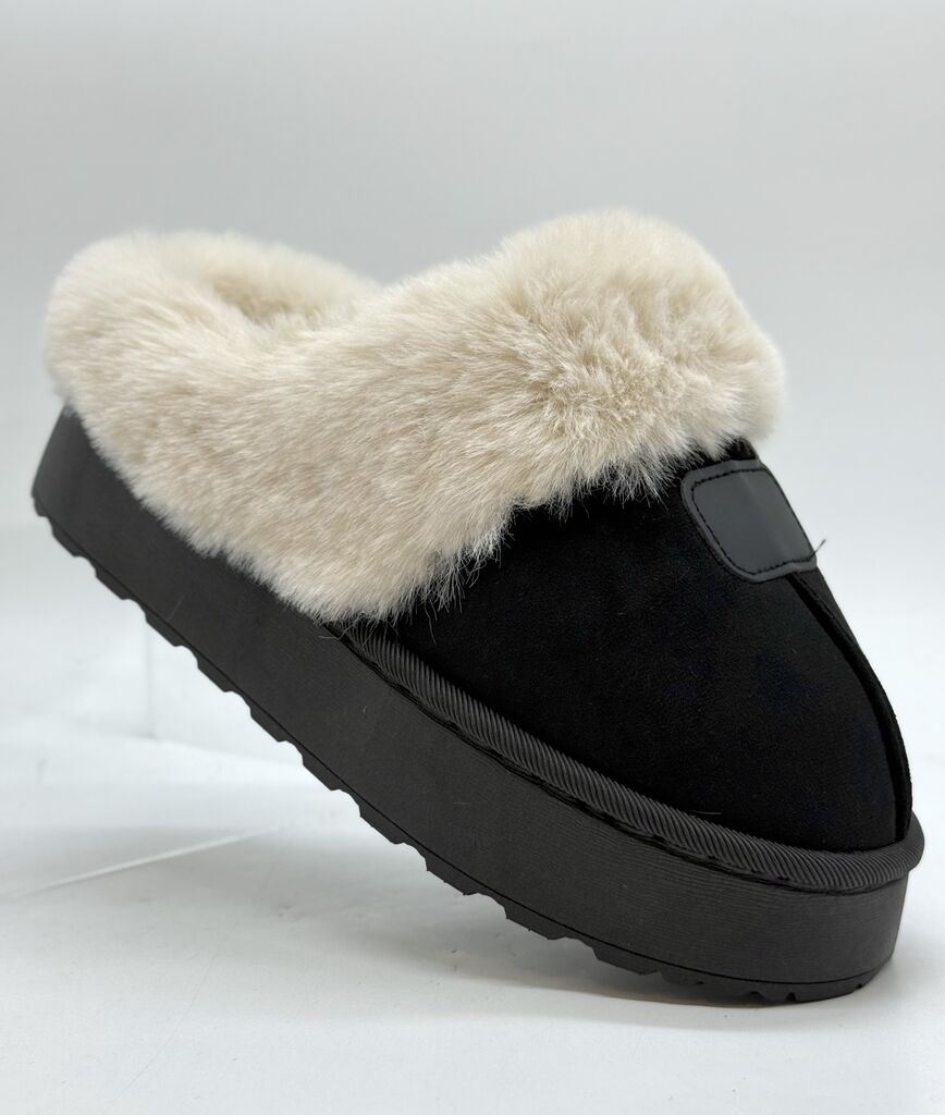 Clog Sue/Fur BLACK