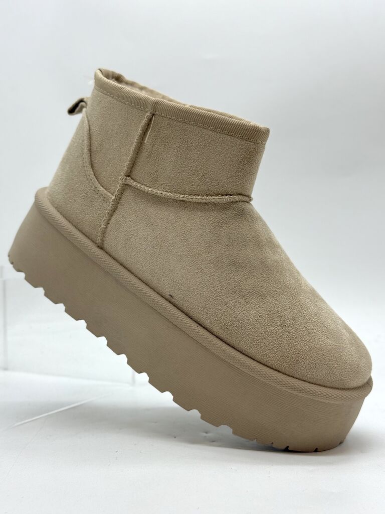 Ankle Boot Sue/Fur BEIGE