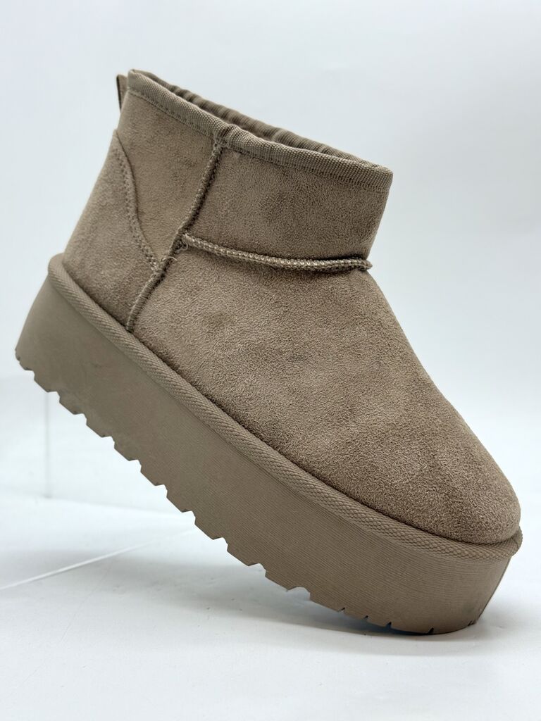 Ankle Boot Sue/Fur KHAKI