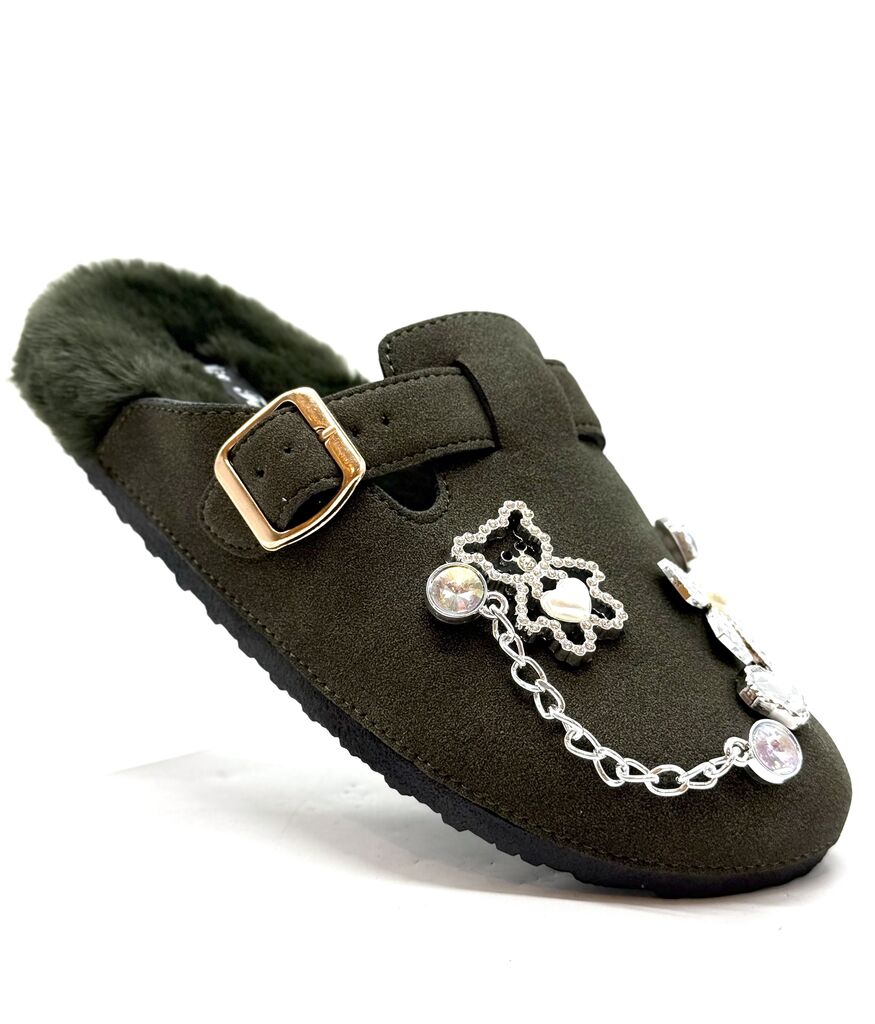 Clog Sue/Fur GREEN