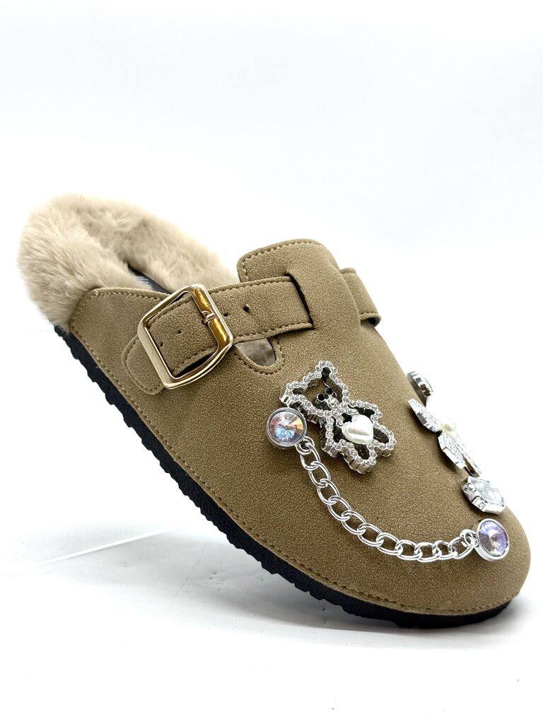 Clog Sue/Fur KHAKI