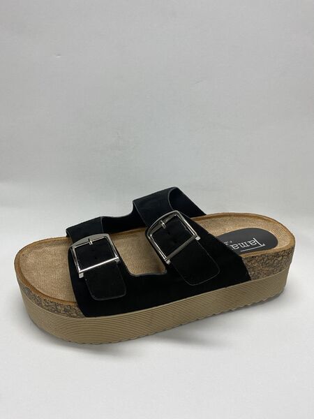Flat Shoe Suede BLACK