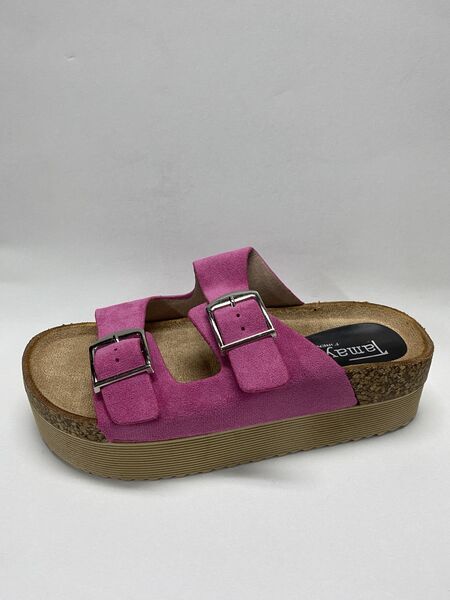 Flat Shoe Suede FUSHIA