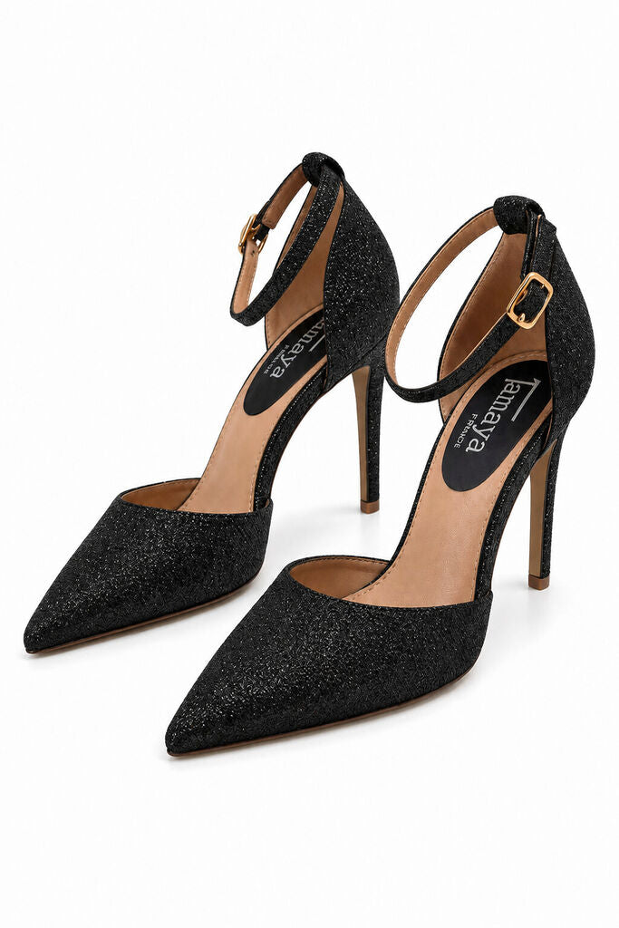 Ankle Strap Pump Eva BLACK