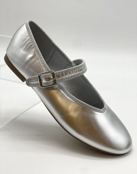 Mary Jane Shoe Laminato SILVER