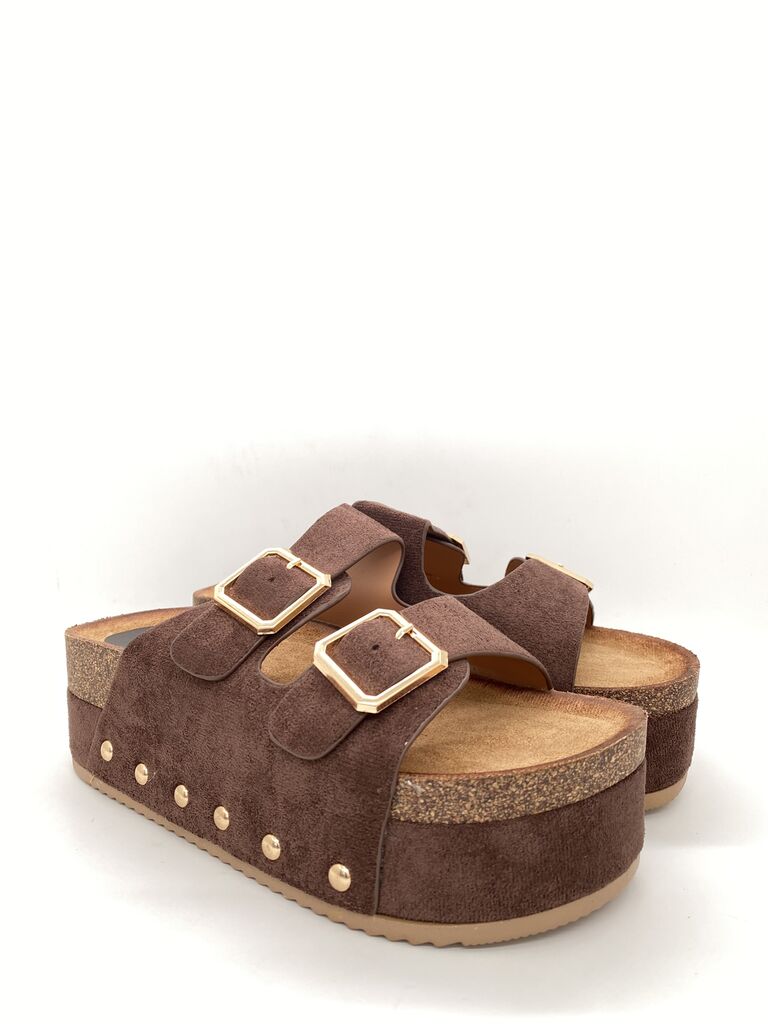 Slide Suede BROWN