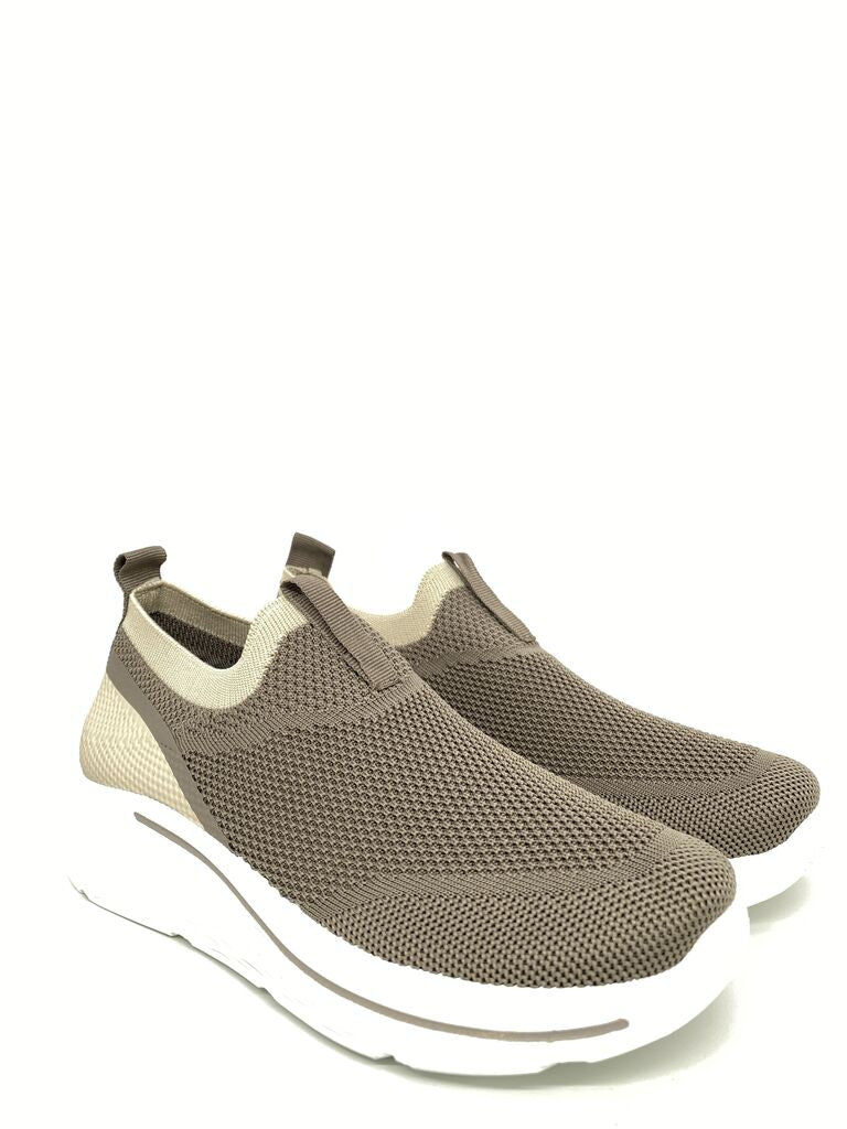 Slip on Sock/Mesh TAUPE
