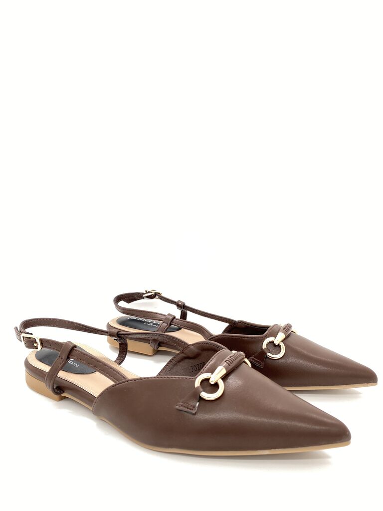 Sling-Back Nappa BROWN