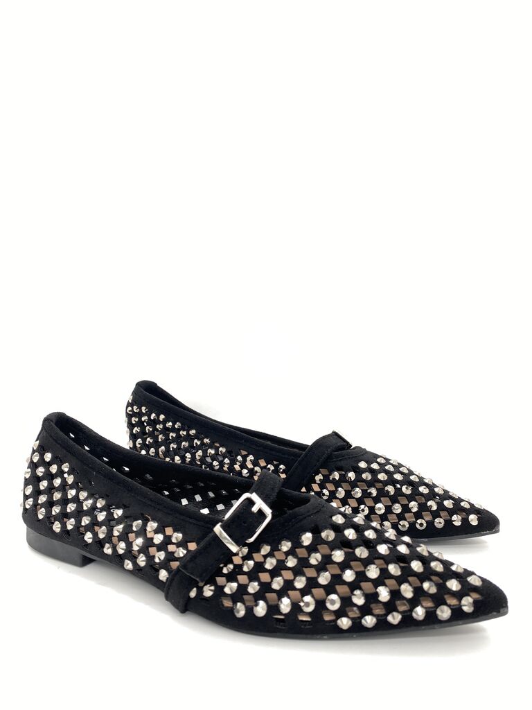 Mary Jane Shoe Suede BLACK