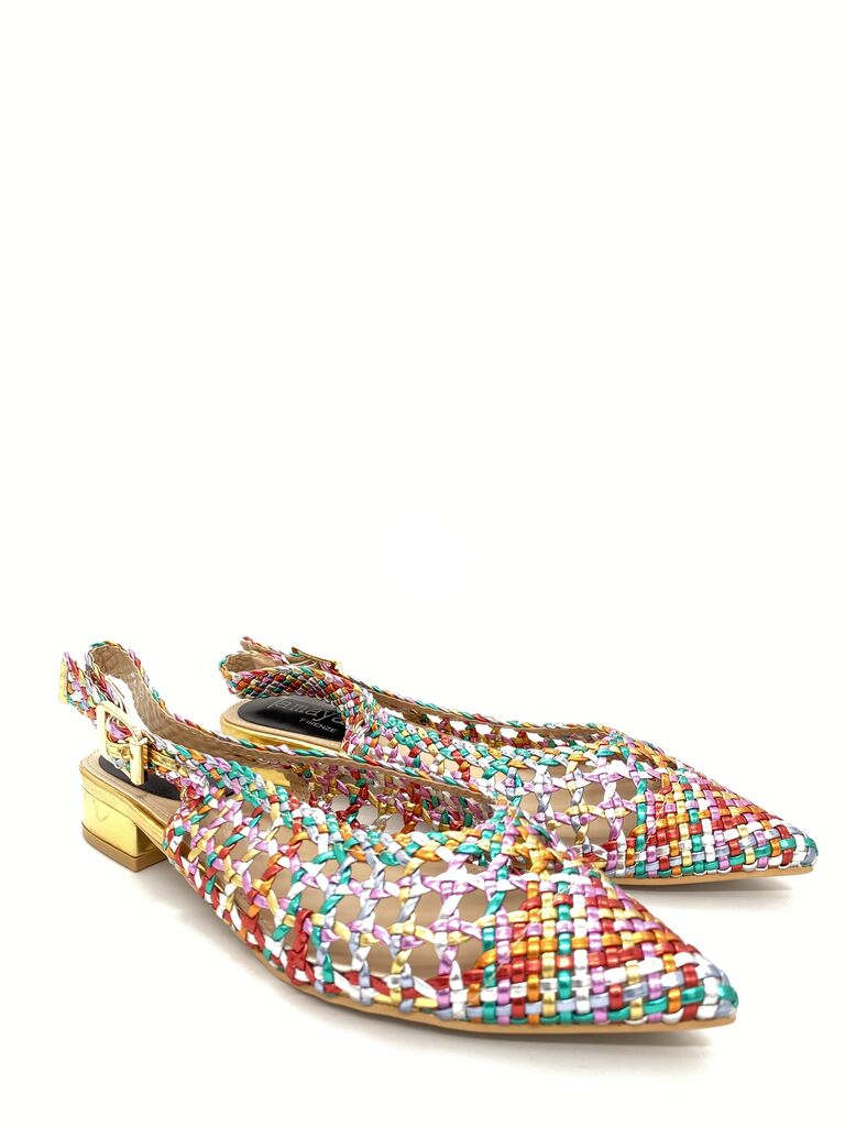 Sling-Back Braided Laminato MIX COL