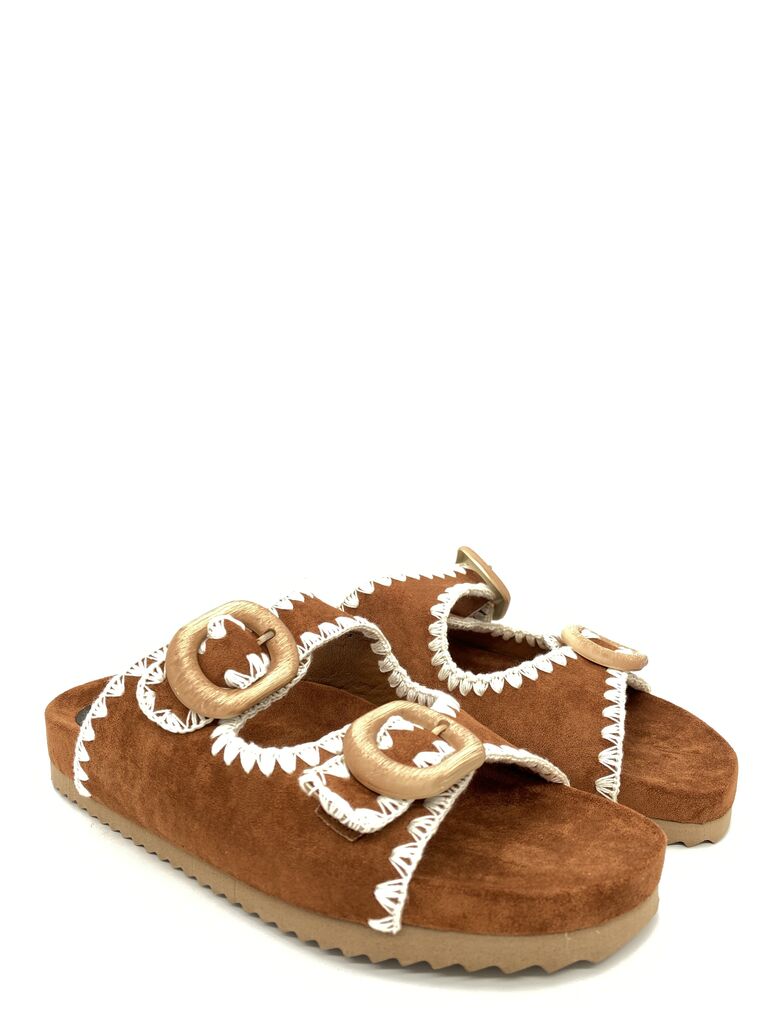 Slide Suede CAMEL