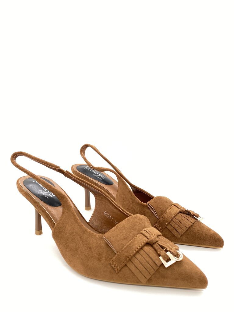 Sling-Back Suede CAMEL