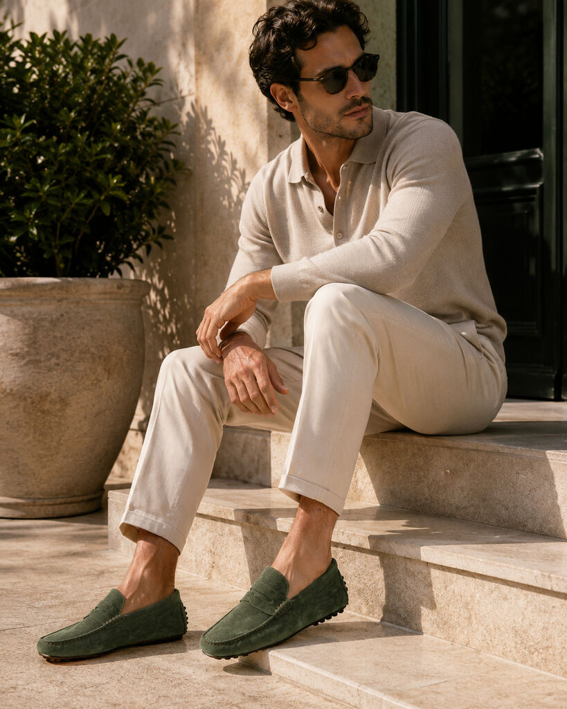 Loafer Camoscio VERDE