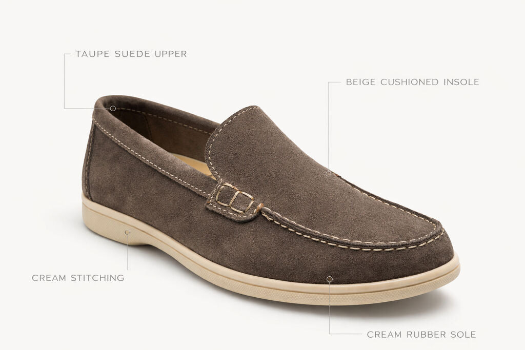 Loafer Camoscio TAUPE