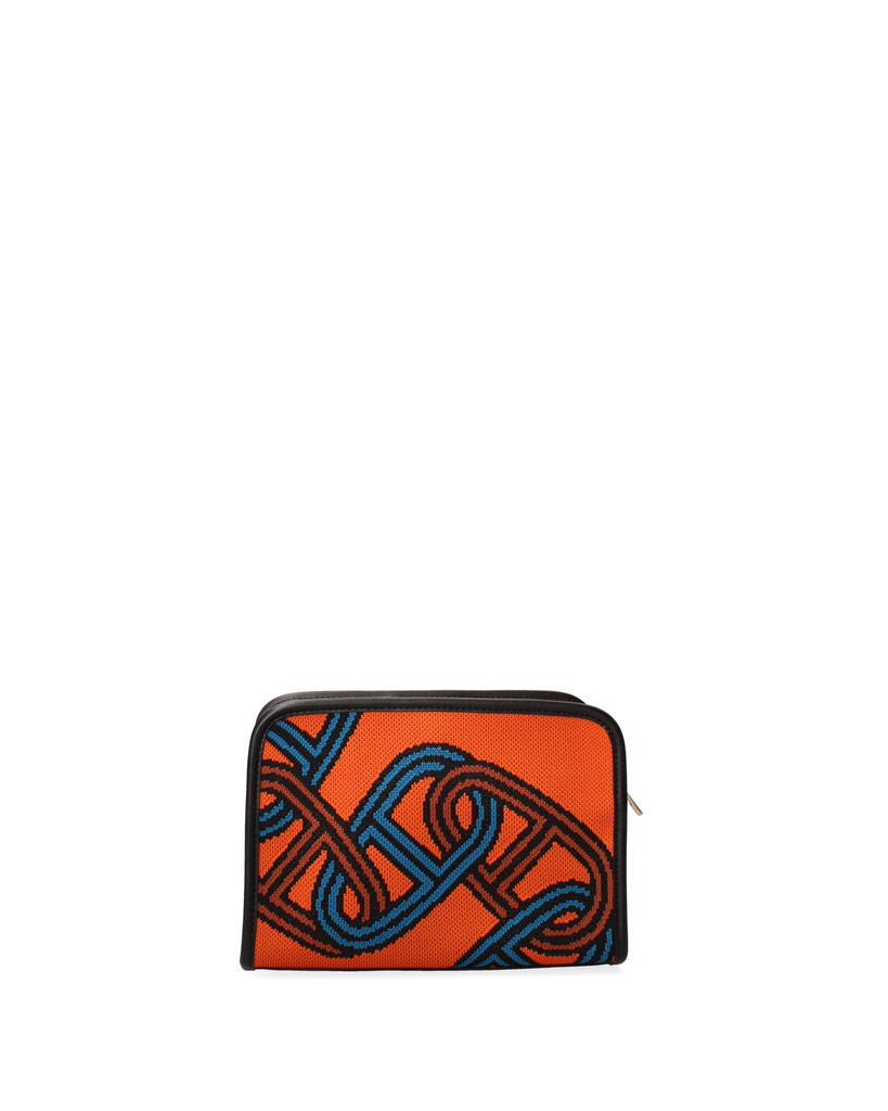 Vibrant Abstract Woven Clutch