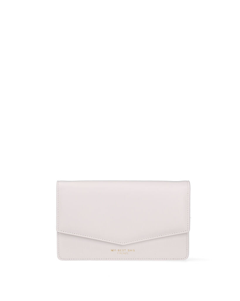 Ivory Envelope Clutch with Minimalist Design