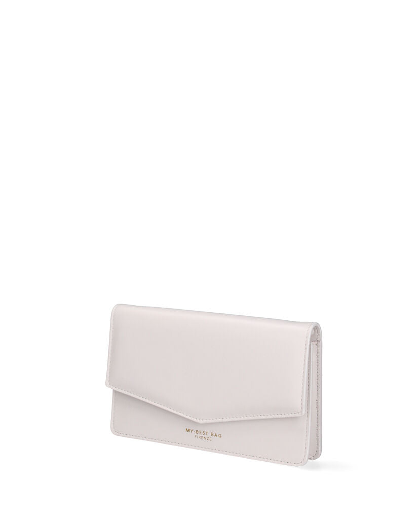 Ivory Envelope Clutch with Minimalist Design