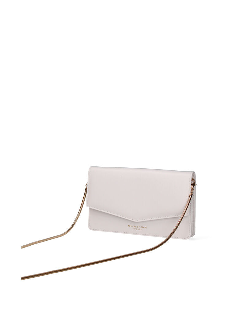 Ivory Envelope Clutch with Minimalist Design