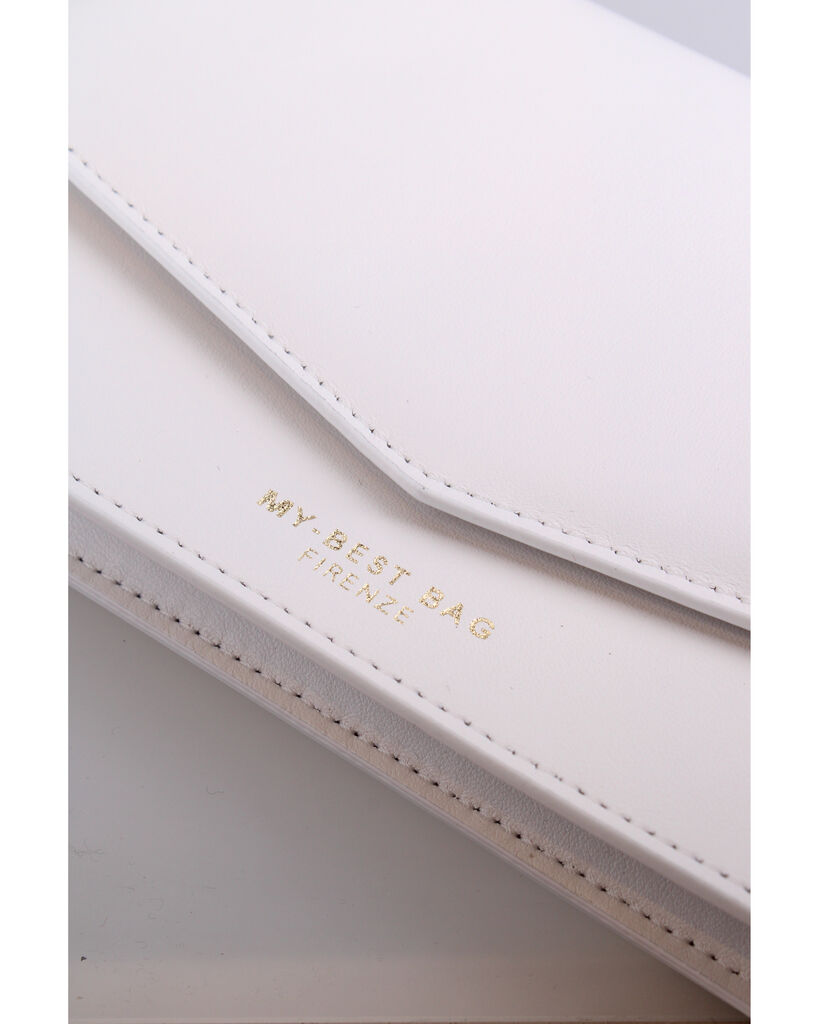 Ivory Envelope Clutch with Minimalist Design