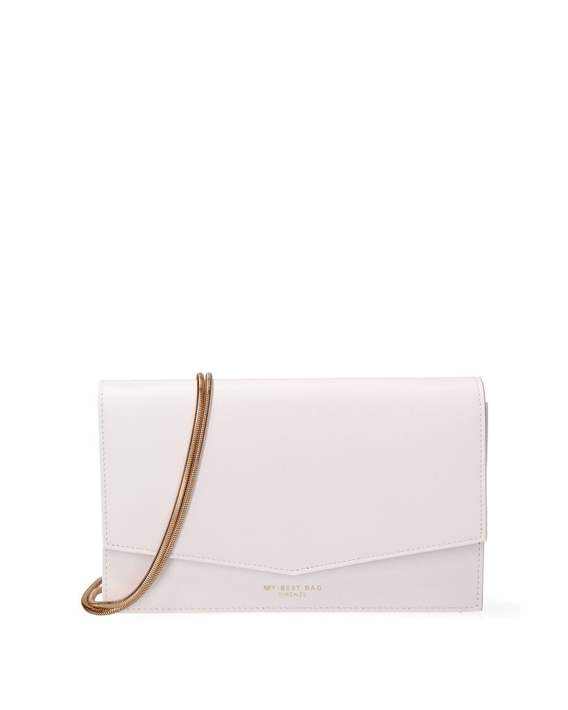 Light Pink Envelope Clutch with Magnetic Closure