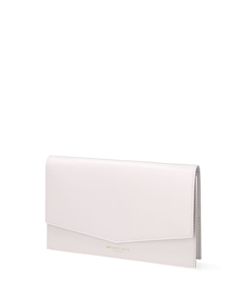 Light Pink Envelope Clutch with Magnetic Closure