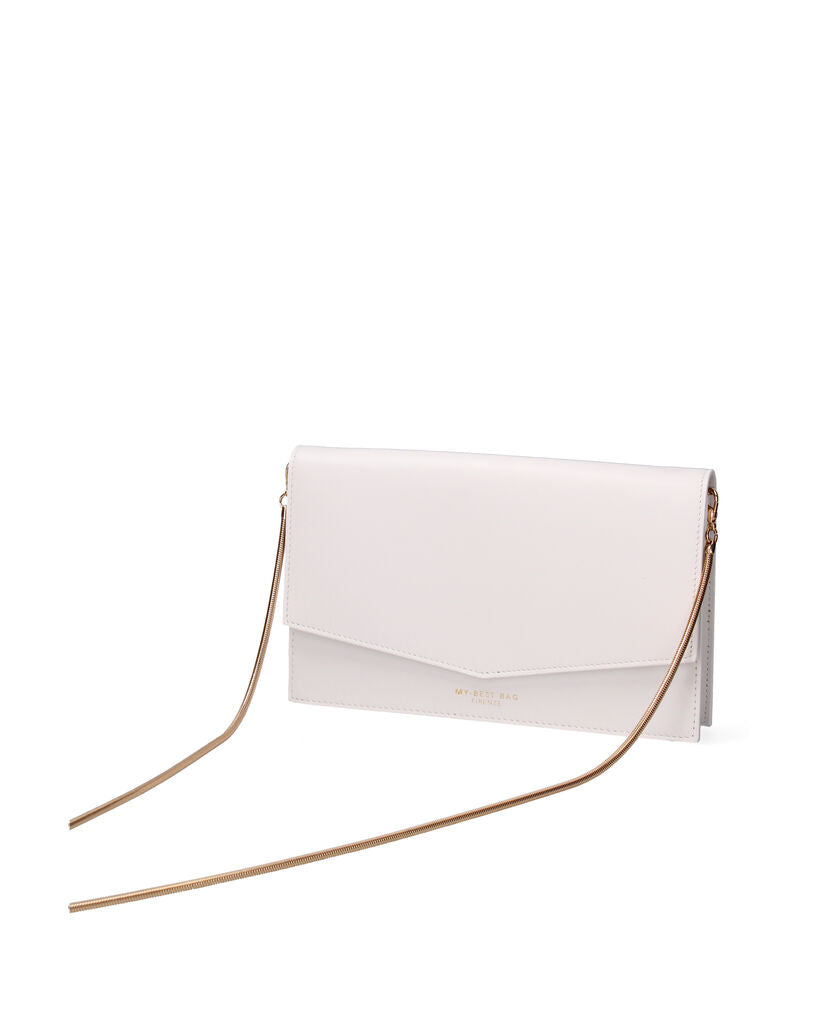 Light Pink Envelope Clutch with Magnetic Closure