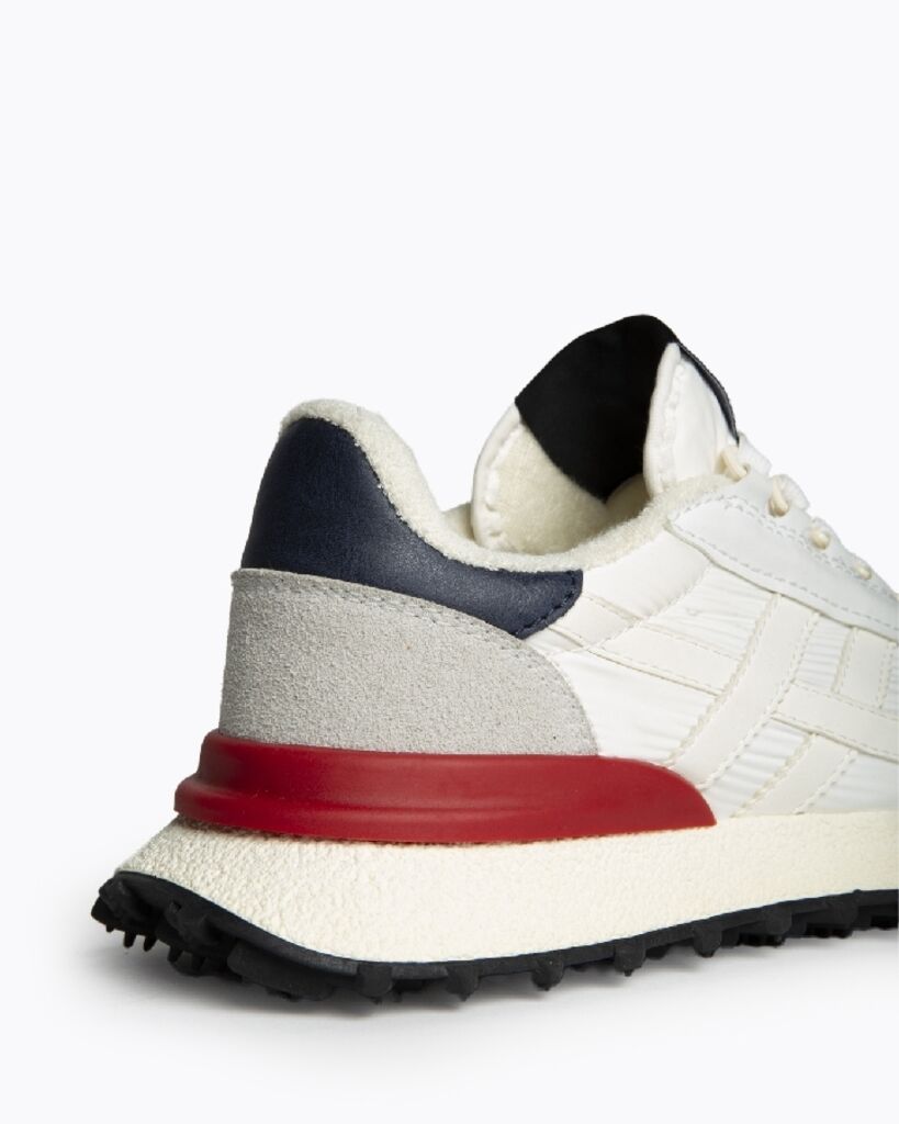 White Suede Vintage-Inspired Sneakers