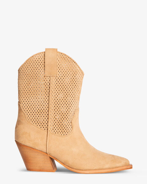 Western Boot Suede CAMEL