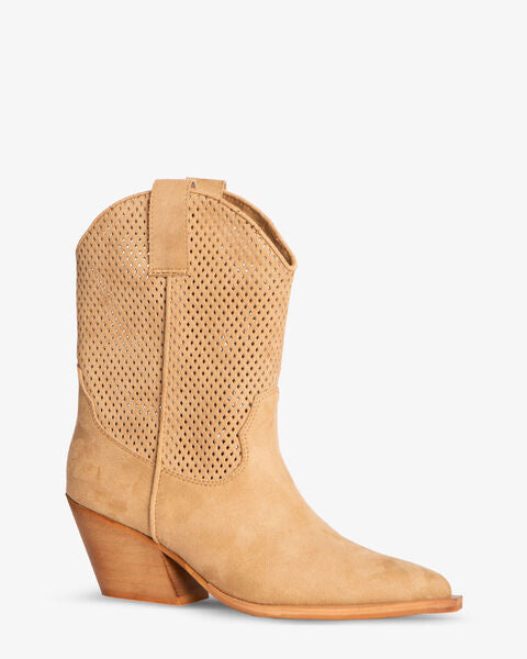 Western Boot Suede CAMEL