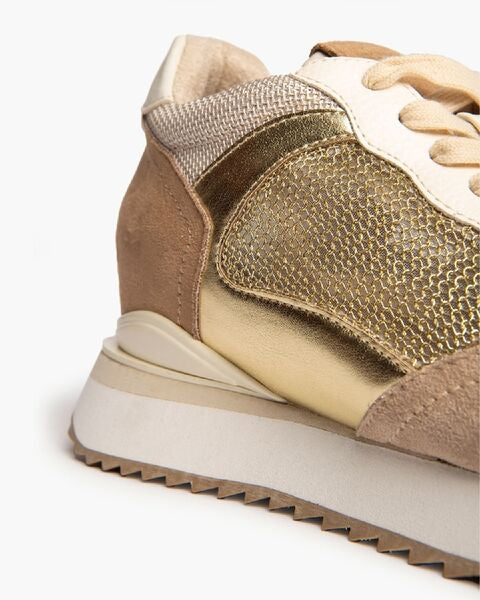 High Top Sneaker Mesh/Sue ORO