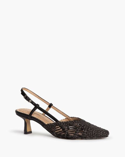 Sling-Back Intreccio NEGRO