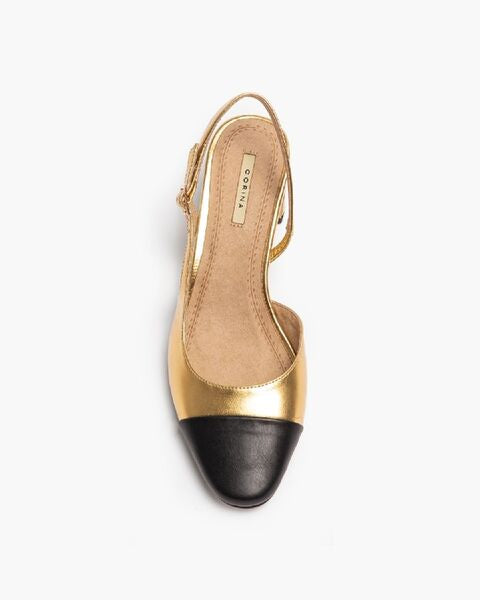 Sling-Back Laminato ORO