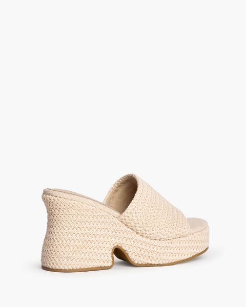 Neutral Woven Platform Sandal