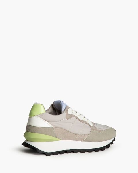 Neutral Colorblock Sneakers with Rugged Sole