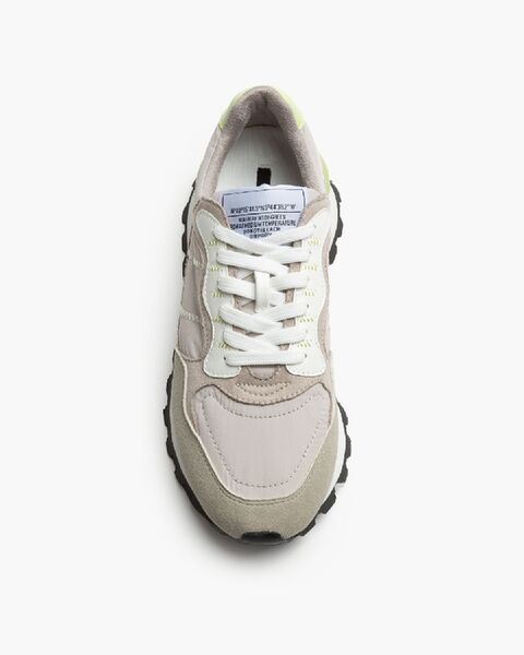Neutral Colorblock Sneakers with Rugged Sole