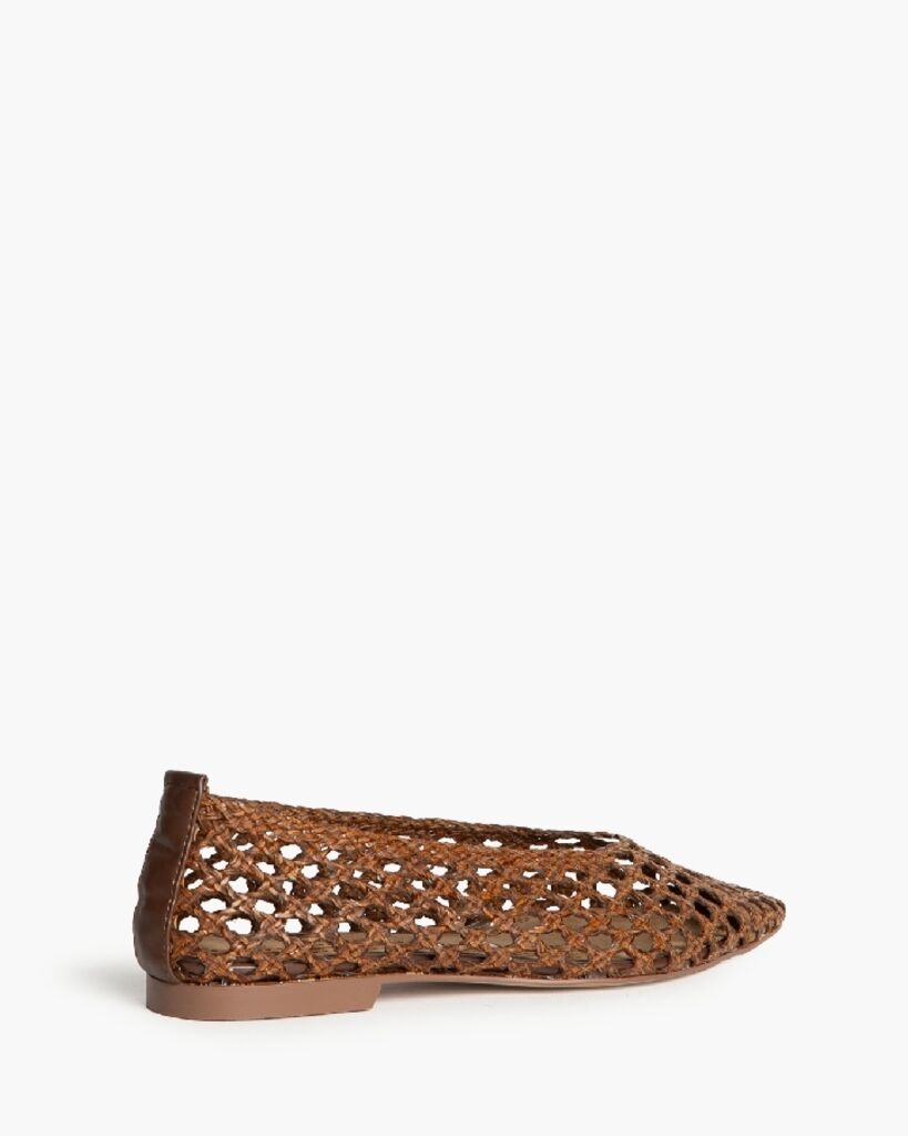 Ballerina Braided.Nappa MARRON